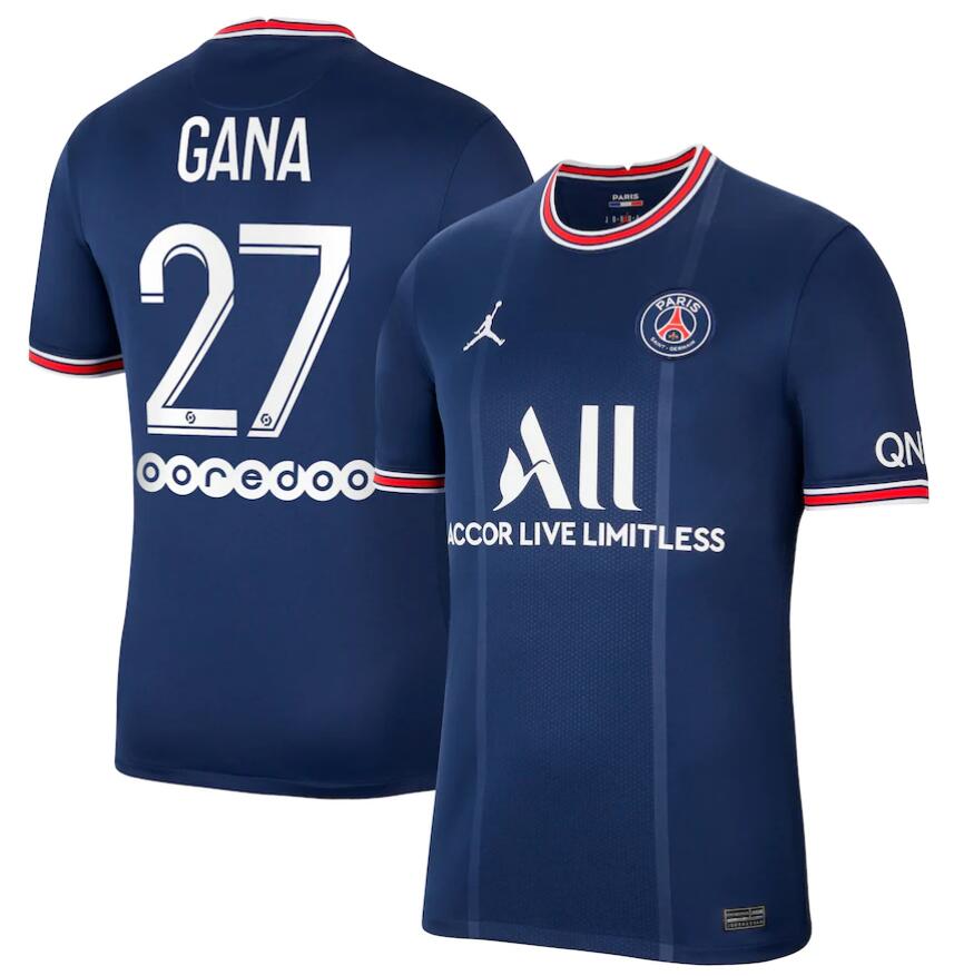 2021/22 Maillot PSG Domicile Soccer Jersey Shirt Gana 27